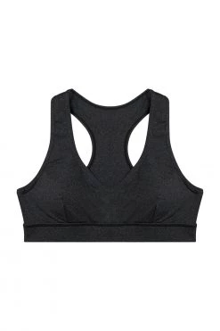Wolf & Whistle Activewear Grey Marl Racer Back Bra