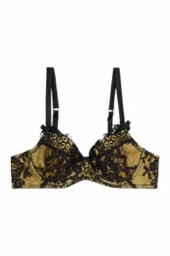 Playful Promises Jaquelina Mustard Contrast Plunge Bra Core