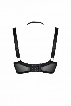 Scantilly By Curvy Kate Black Harnessed Padded Half Cup Bra Bras