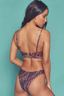 Wolf & Whistle Eco Leopard Tie Dye Brazilian Brief Knickers