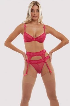 Squish Free Sexy Summer Brief Jordan Hot Pink Cherry Suspender Belt 12 Squish Free Sexy Summer Brief Jordan Hot Pink Cherry Suspender Belt