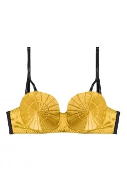 Bettie Page Lingerie New In Bras Retro Futuristic Bullet Bra Chartreuse