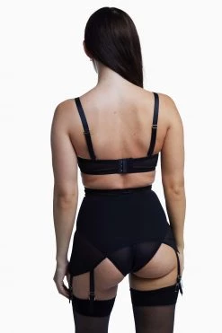 Bettie Page Lingerie Suspenders Satin Girdle