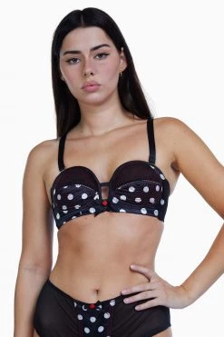Bettie Page Lingerie Spot Overwire Bra A - DDD/F
