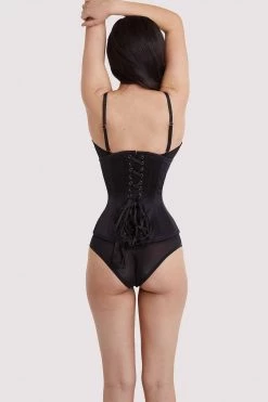 Bettie Page Lingerie Basques & Corsets Satin Underbust Corset 11 Bettie Page Lingerie Basques & Corsets Satin Underbust Corset