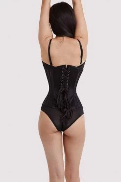 Bettie Page Lingerie Fine Mesh Underbust Corset