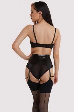 Bettie Page Lingerie Erotic Latex Suspender