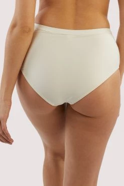 Bettie Page Lingerie Eco Honey White Sweetheart Bikini Brief 9 Bettie Page Lingerie Eco Honey White Sweetheart Bikini Brief