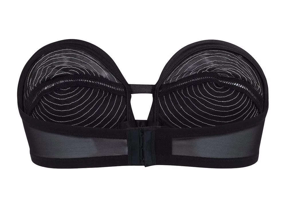 Bettie Page Lingerie Bras Black/Peach Overwire Bra 4 Bettie Page Lingerie Bras Black/Peach Overwire Bra