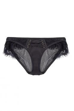 Playful Promises Outlet Bernadette Black Corset Front Brief 9 Playful Promises Outlet Bernadette Black Corset Front Brief