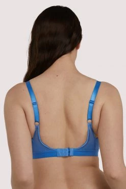 Curvy Kate New In Get Up And Chill Bralette Denim Blue