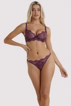 Dita Von Teese Lingerie Lurex Amythest G-String Outlet