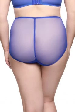 Dita Von Teese Lingerie New In Vedette Capri Blue High Waist Curve Brief
