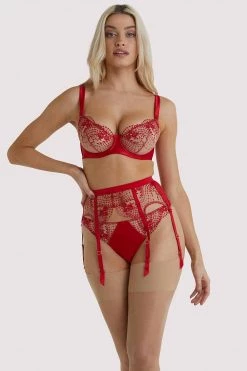 Dita Von Teese Lingerie Julie's Roses Red Briefs