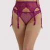 Dita Von Teese Lingerie Suspenders Fiamma Magenta Suspender