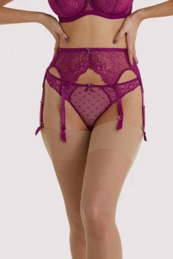 Dita Von Teese Lingerie Suspenders Fiamma Magenta Suspender