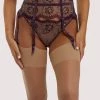 Dita Von Teese Lingerie Suspenders Evelina Aubergine Suspender