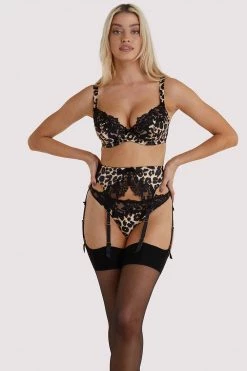 Dita Von Teese Lingerie Millicent Leopard Plunge Bra