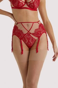 Dita Von Teese Lingerie Maestra Red Suspender