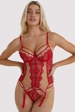 Dita Von Teese Lingerie Basques & Corsets Red Maestra Corsolette