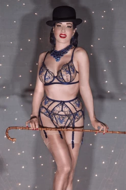 Dita Von Teese Lingerie Queens Blue Femmoiselle Brief