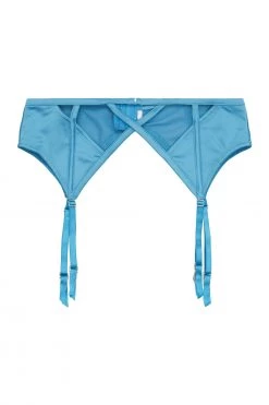 Peek & Beau Dani Blue Strappy Satin Suspender