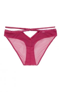 Peek & Beau Knickers Dani Magenta Strappy Satin Brief