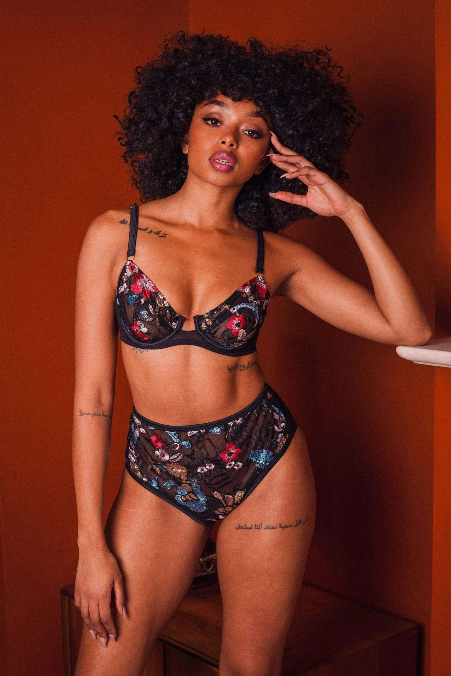 Felicity Hayward X PP Elly Sequin Black HW Brief Core Knickers 2 Felicity Hayward X PP Elly Sequin Black HW Brief Core Knickers