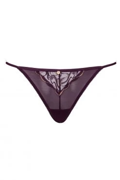 Scantilly New In Fascinate Plum Thong