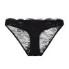 Playful Promises Playful Promises Fion Black Satin And Lace Brief