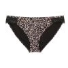 Wolf & Whistle Leopard Eco Lace Trim Bikini Brief Swimwear