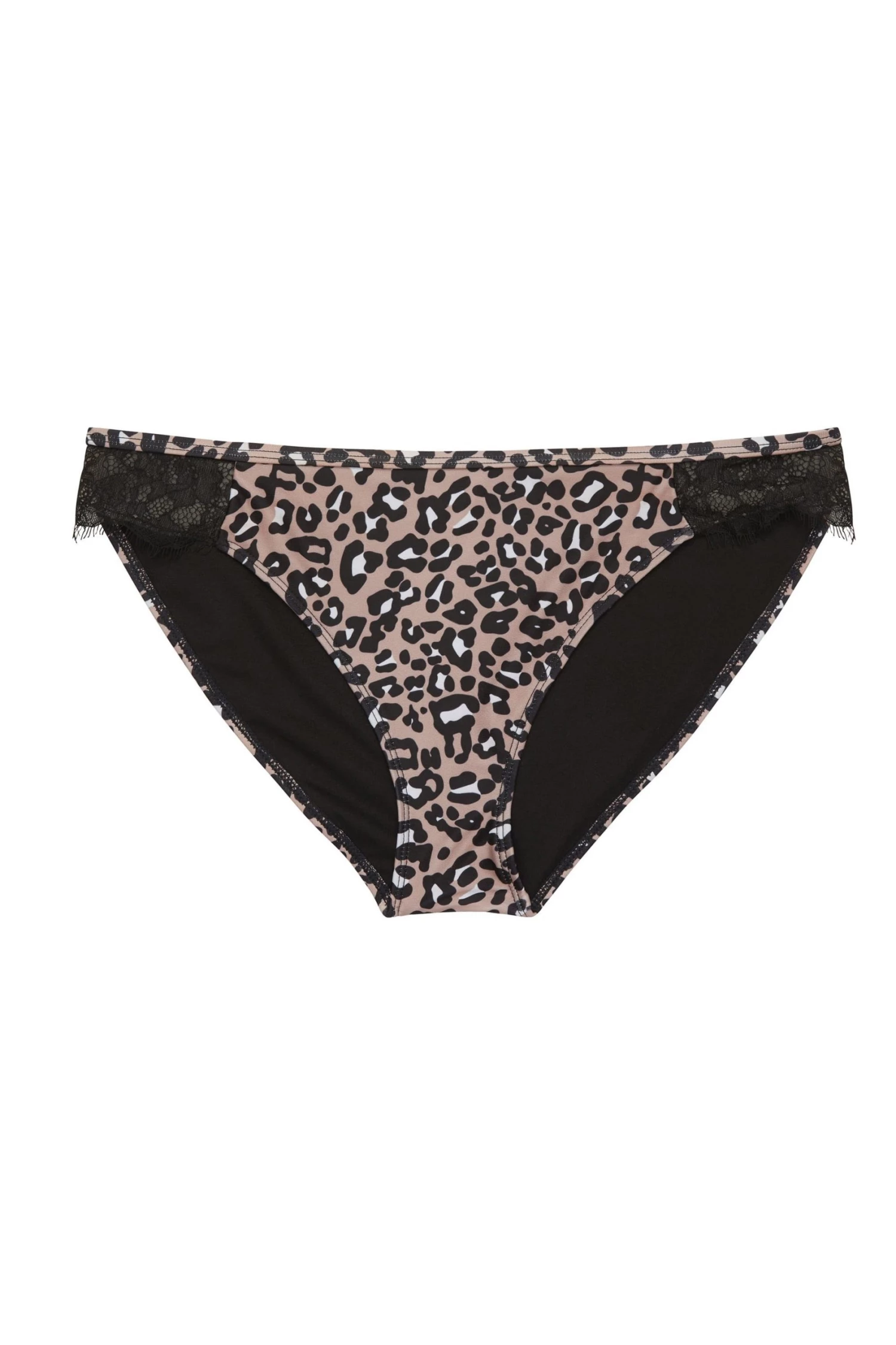 Wolf & Whistle Leopard Eco Lace Trim Bikini Brief Swimwear 1 Wolf & Whistle Leopard Eco Lace Trim Bikini Brief Swimwear