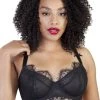 Playful Promises Curve Exclusive Bras Holly Black Mesh & Lace Bra