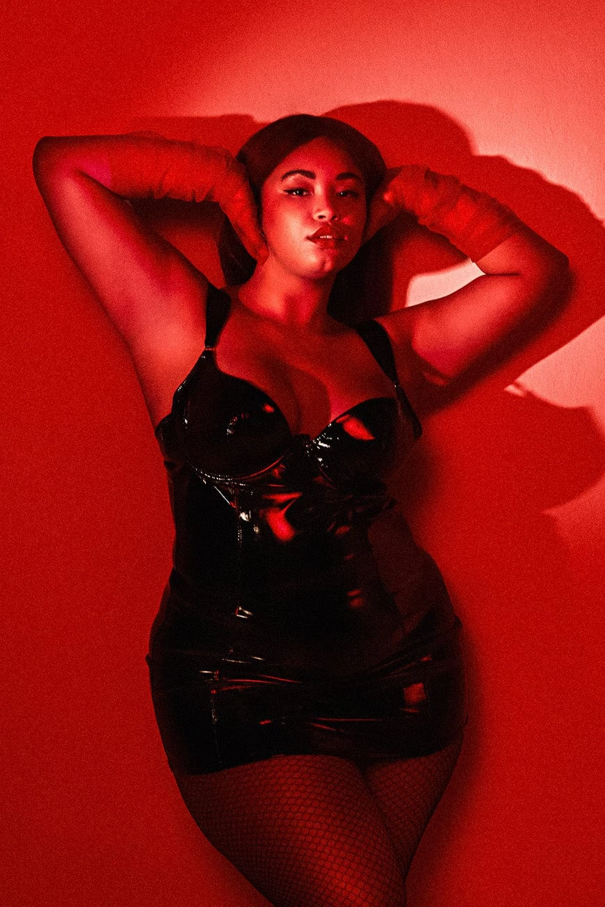 Hustler Maxine Black PVC Wired Dress 3 Hustler Maxine Black PVC Wired Dress