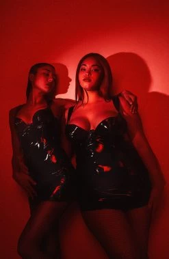 Hustler Maxine Black PVC Wired Dress 23 Hustler Maxine Black PVC Wired Dress