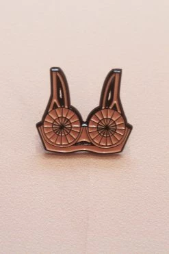 Playful Promises Bullet Bra Enamel Pin
