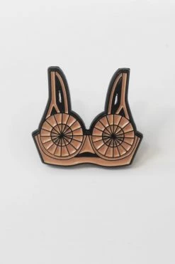 Playful Promises Bullet Bra Enamel Pin