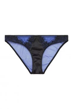 Playful Promises Indigo Curve Lace Picot Brief