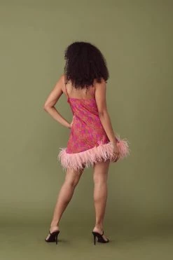 Kilo Brava New In Cheetah Shell Print Short Slip Dress