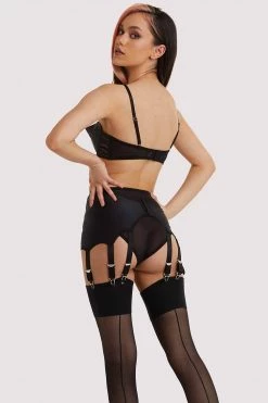 Kiss Me Deadly Suspenders Retro Classics 8-Strap Suspender Belt