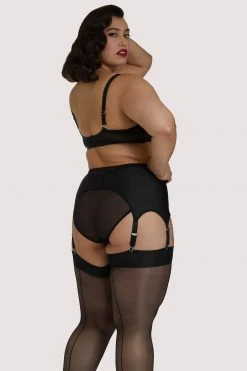 Kiss Me Deadly Retro Classics 6-Strap Suspender Belt Suspenders