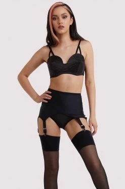 Kiss Me Deadly Retro Classics 6-Strap Suspender Belt Suspenders