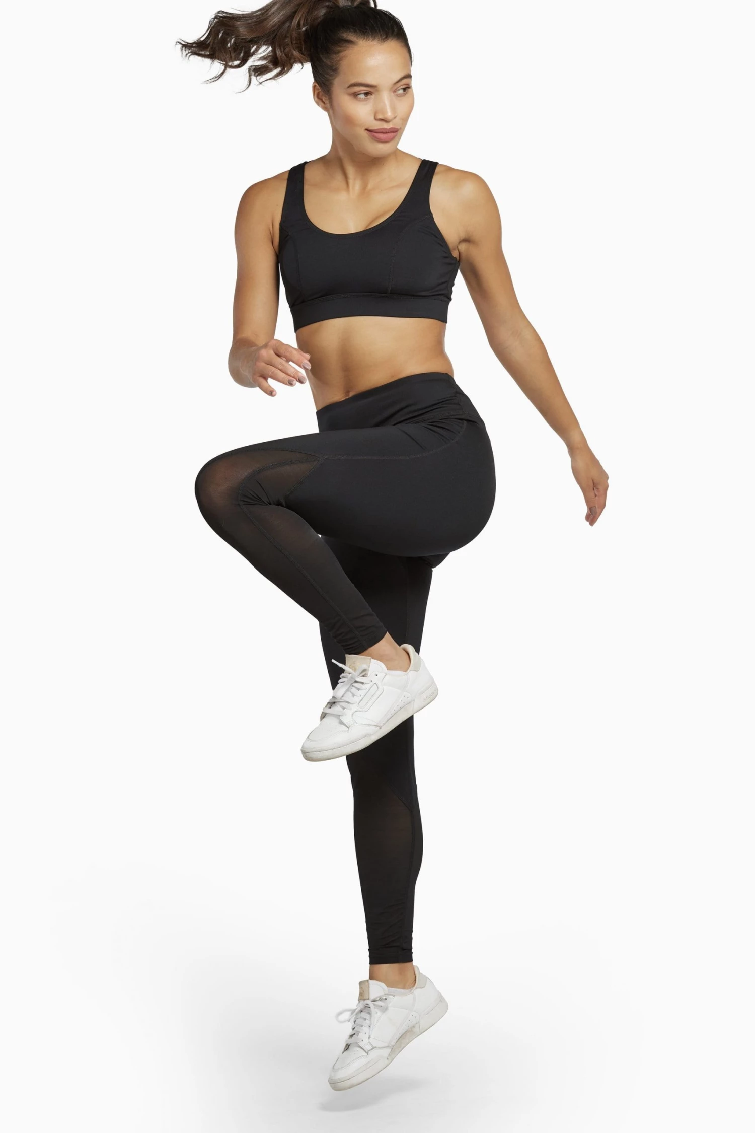 Wolf & Whistle Mesh Panel High Waisted Activewear Leggings 1 Wolf & Whistle Mesh Panel High Waisted Activewear Leggings