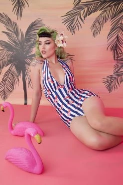 Collectif X Playful Promises Swimwear Lobster Skirted Swimsuit