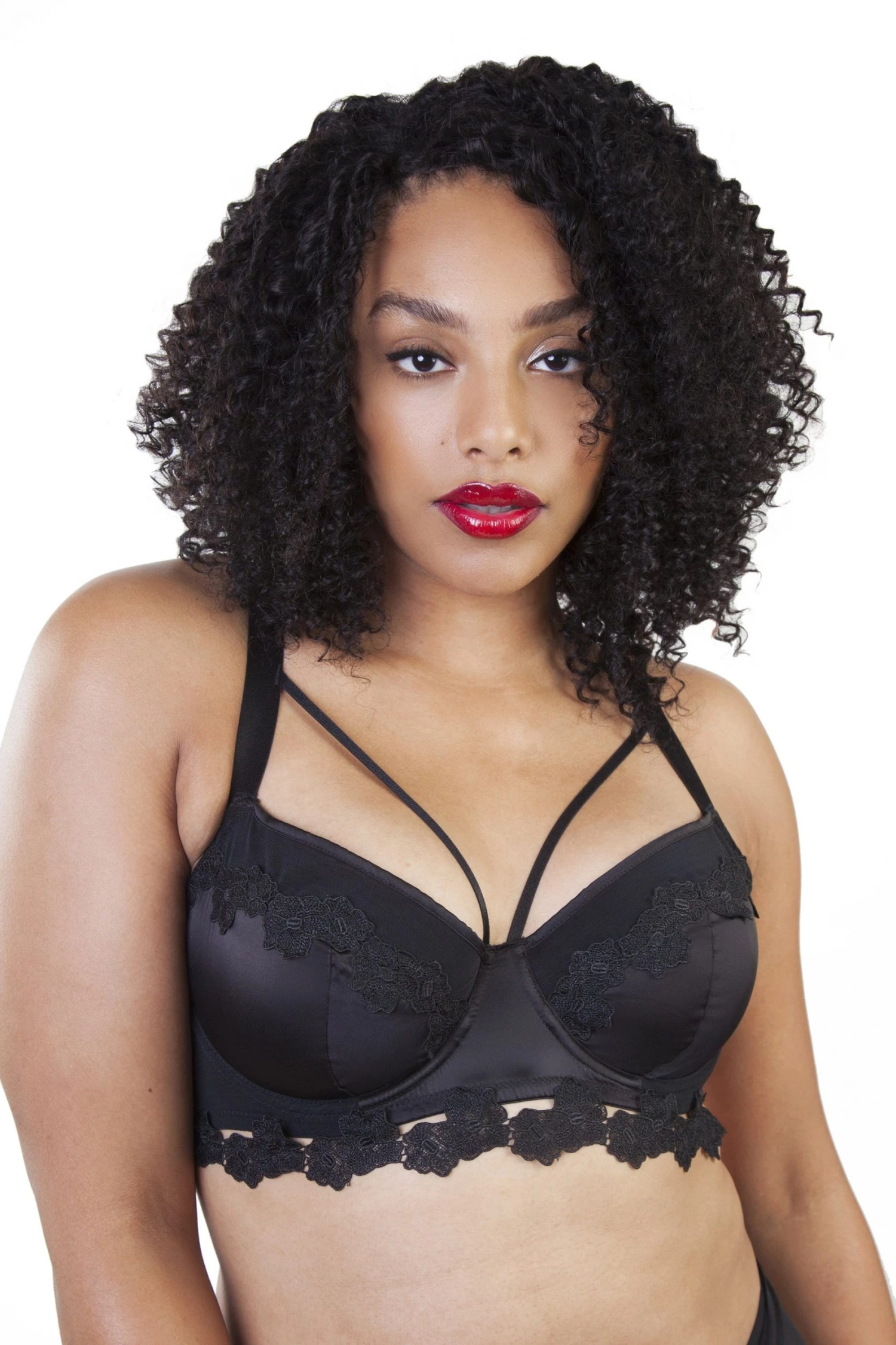 Playful Promises Curve Exclusive Bras Blythe Applique Bra 1 Playful Promises Curve Exclusive Bras Blythe Applique Bra