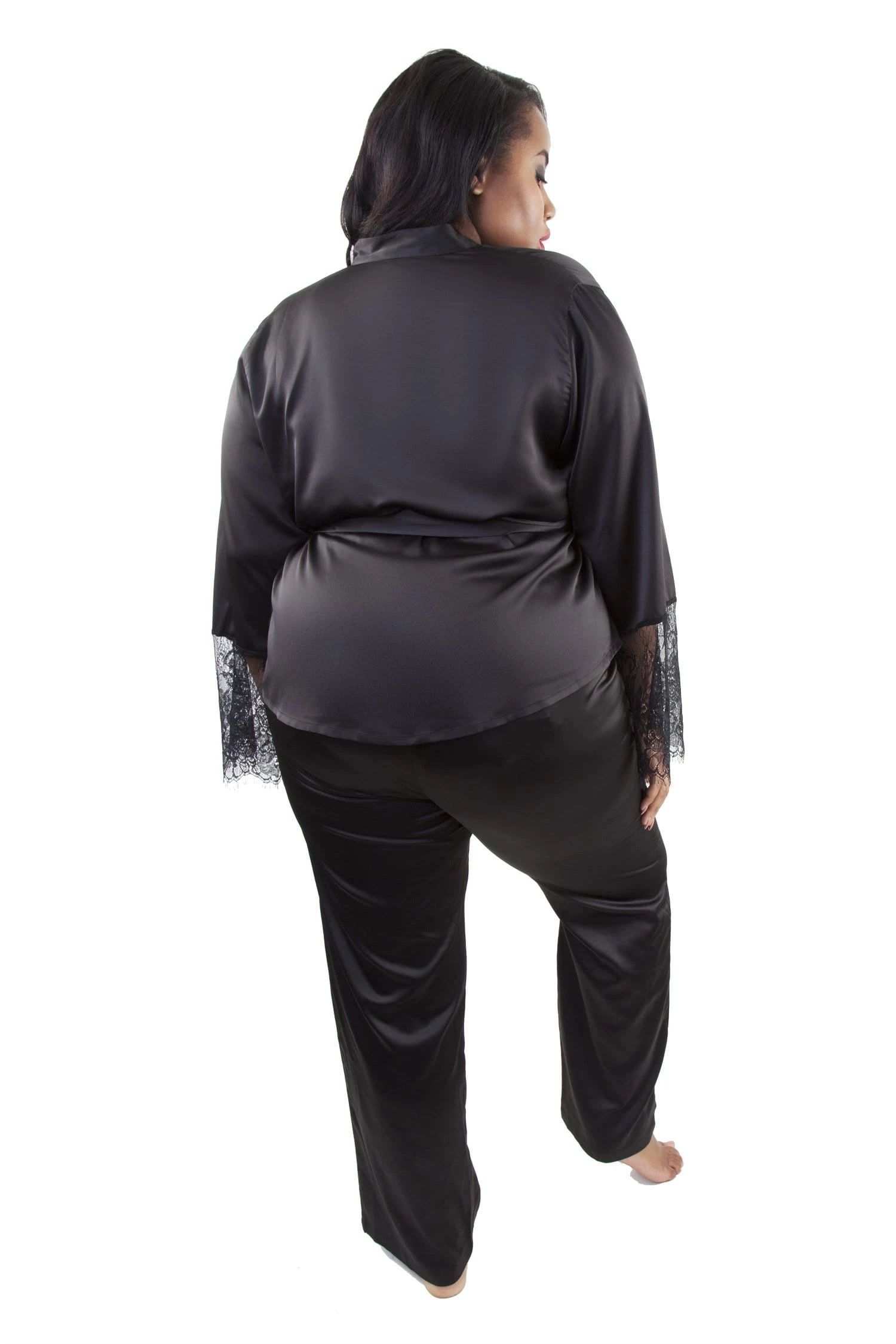 Playful Promises Curve Exclusive Joanie Satin PJ Set Nightwear 2 Playful Promises Curve Exclusive Joanie Satin PJ Set Nightwear