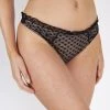 Playful Promises Cara Dot Mesh Ruffle Thong