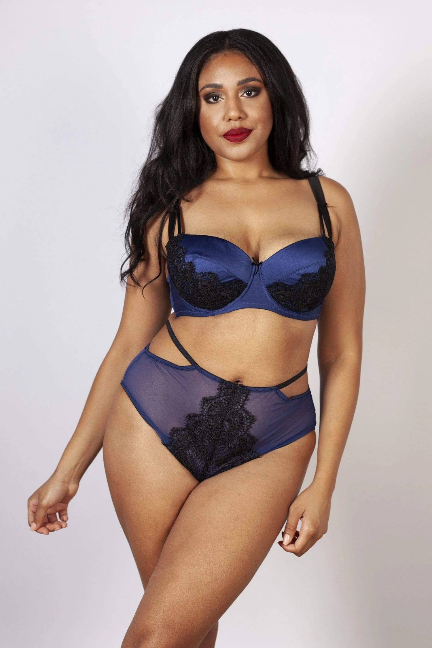 Playful Promises Knickers Tabitha Blue Embroidery Curve HW Brief 3 Playful Promises Knickers Tabitha Blue Embroidery Curve HW Brief