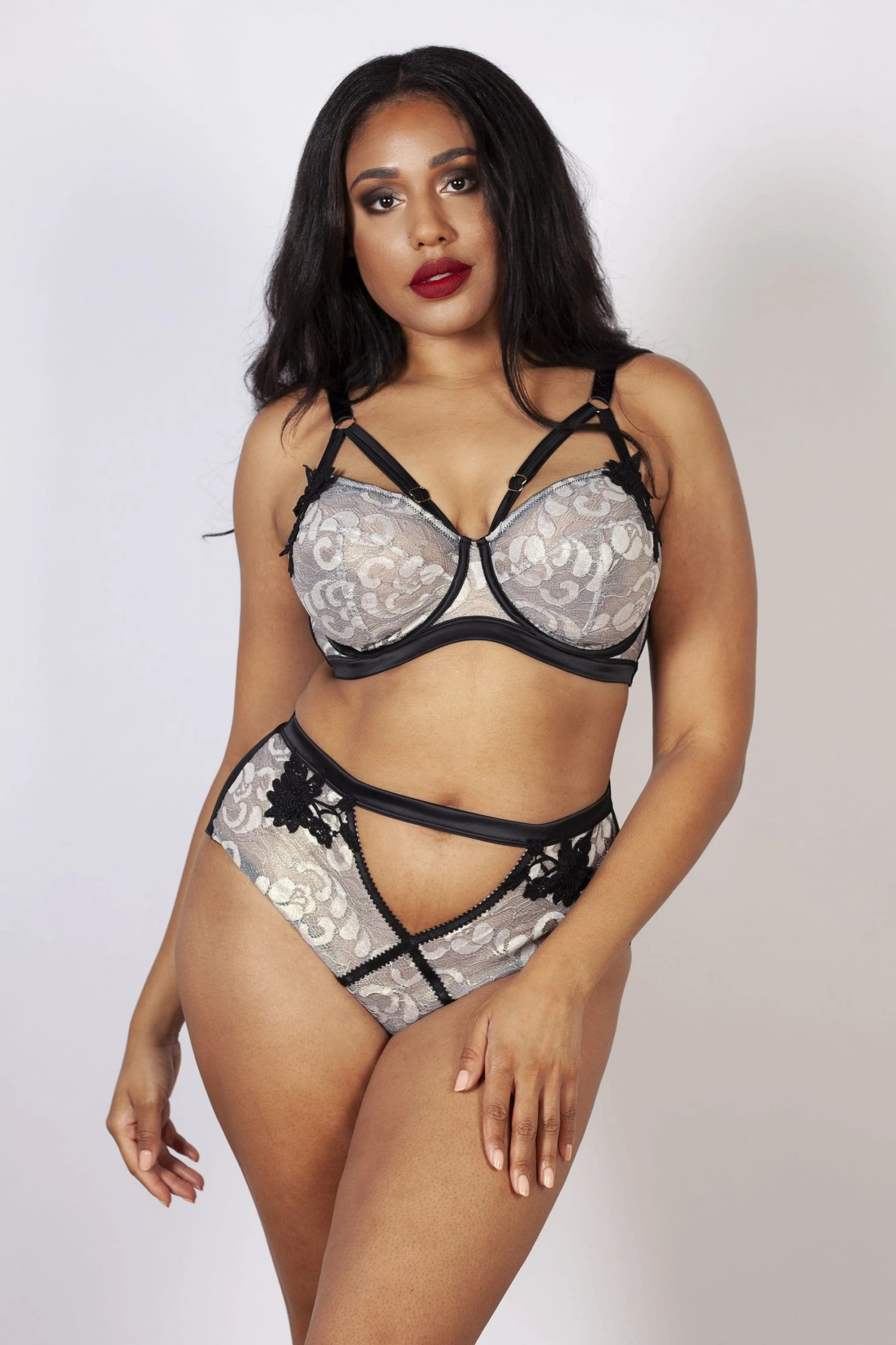 Playful Promises Curve Exclusive Knickers Gabi Fresh Renee Embroidered HW Brief 1 Playful Promises Curve Exclusive Knickers Gabi Fresh Renee Embroidered HW Brief