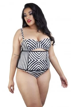 Playful Promises Beatrix Ivory Placement Stripe Waspie Curve
